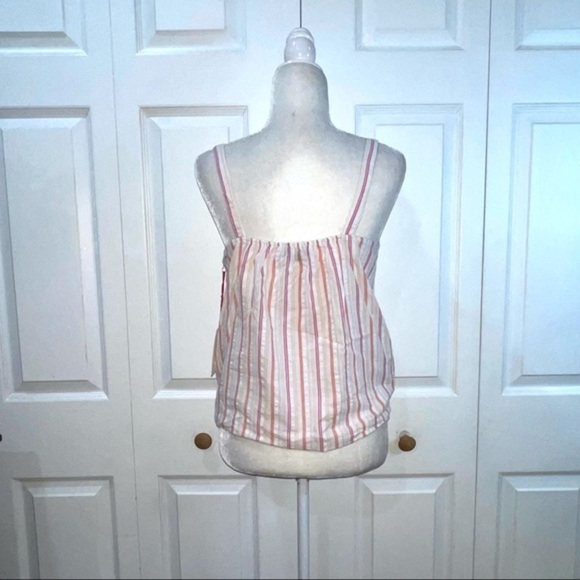 The Good Jane Striped Knot Front Pink Top - Picture 2 of 4